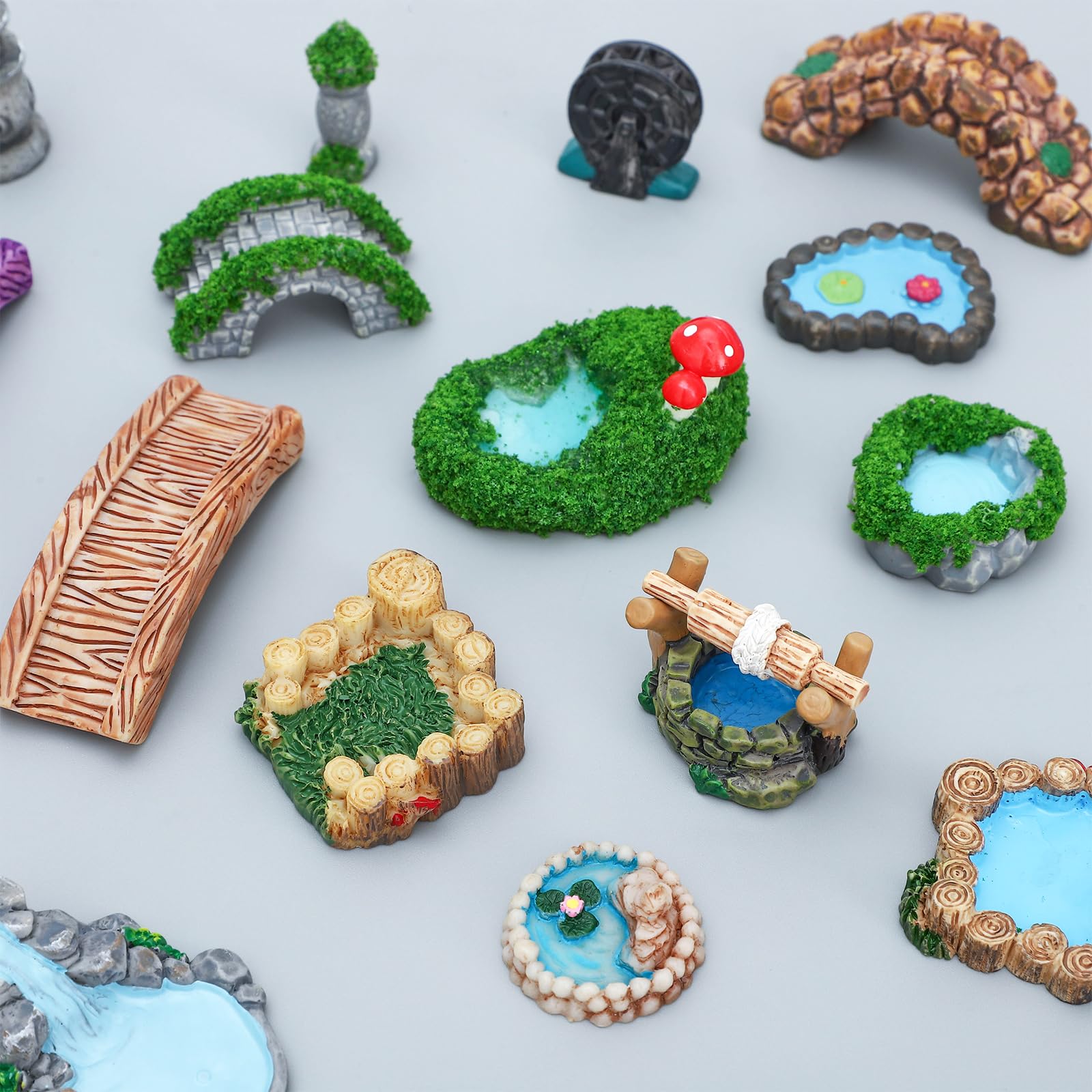 ONEST water well garden miniature adds whimsy to scenes