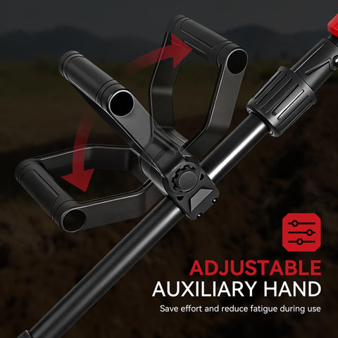 ONEVAN ergonomic auxiliary handle reduces wrist fatigue during work.