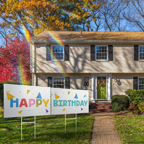 ONEXIZ birthday-decor yard sign for personalized outdoor celebrations.