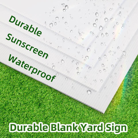 ONEXIZ yard sign closeup shows erasable surface for reuse.