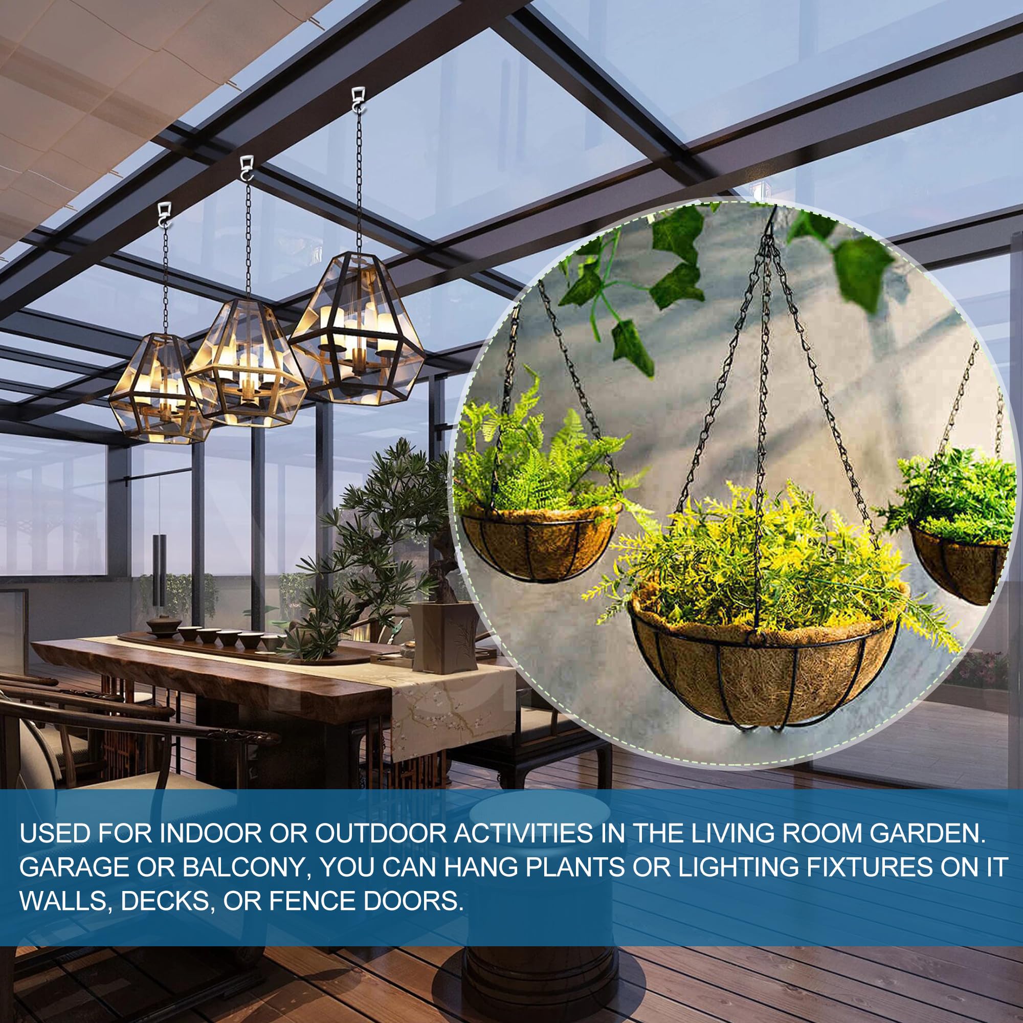 ONIKK ceiling hook wind chimes anchors outdoor decor