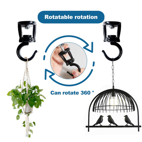 ONIKK ceiling hook mounted on wood for strong support and clean look.