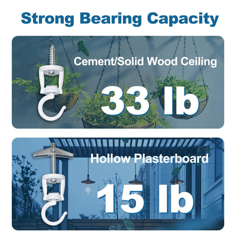 ONIKK 360-degree rotation hook enables flexible hanging of lanterns.