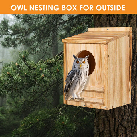 ONKO Easy-assembly Owl House with included screws for quick setup.
