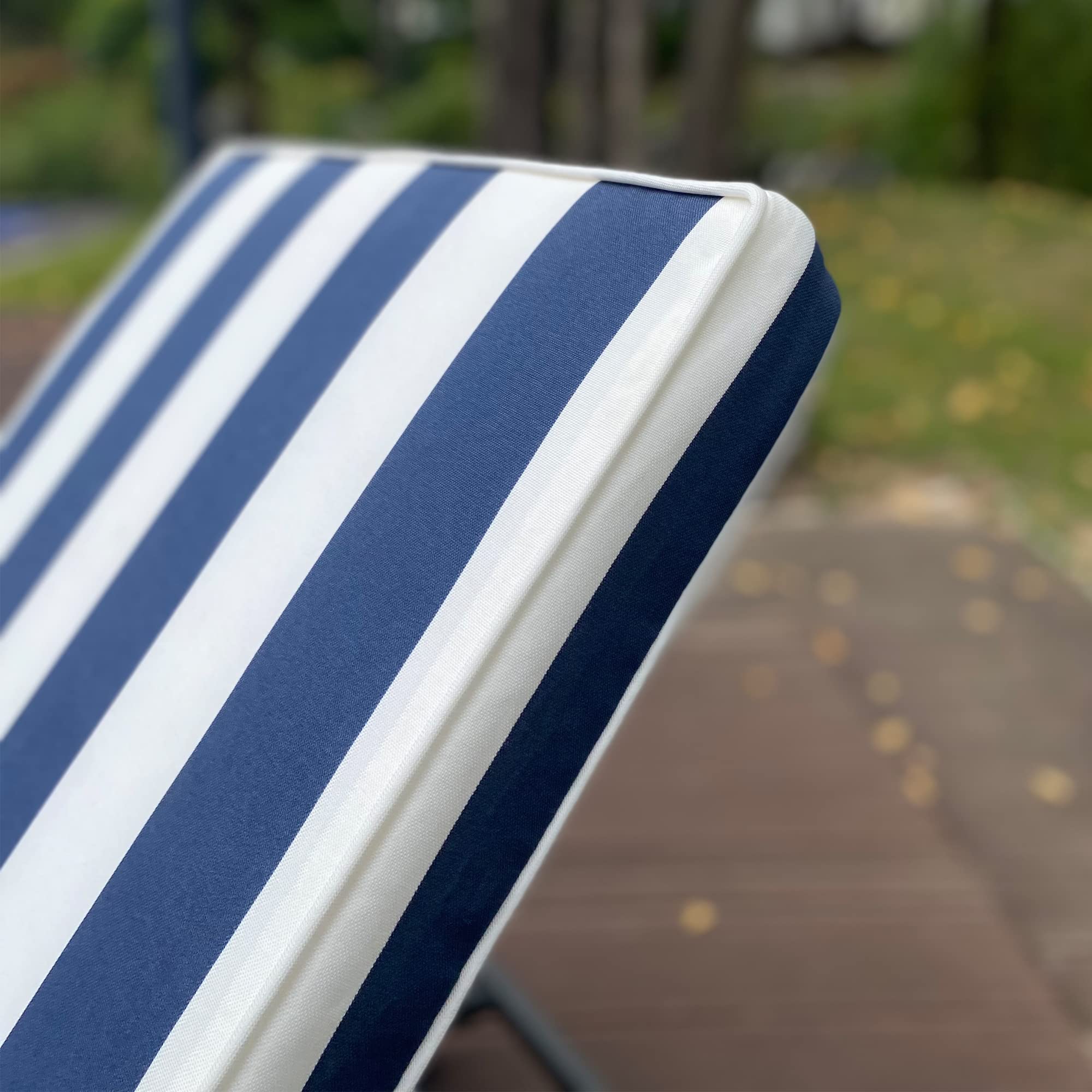 Only Choice backrest cushion with piping adds smooth, stylish support.