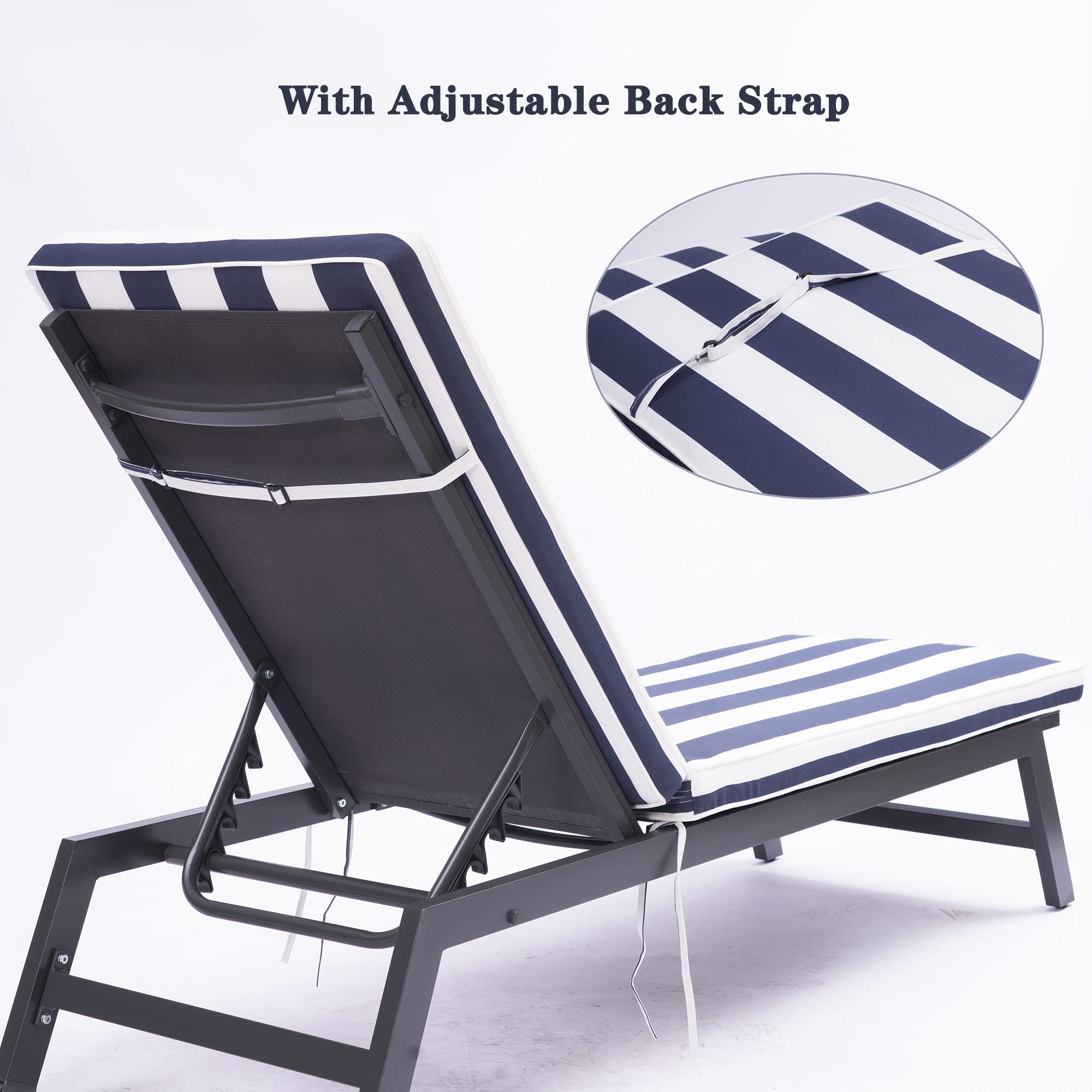 Only Choice cushions removable covers with zipper enable easy cleaning.