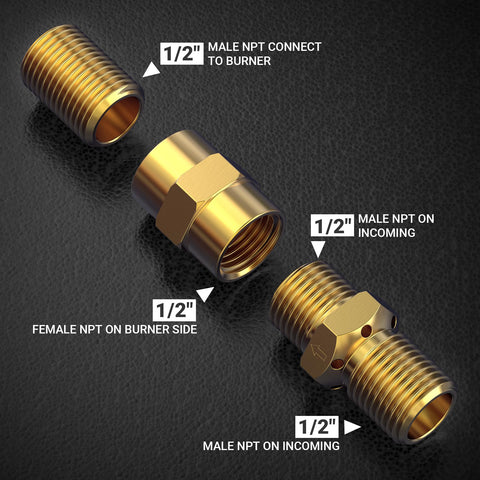 OnlyFire 150k BTU brass valve ensures robust flame performance outdoors.