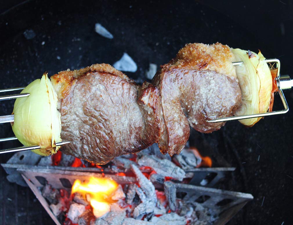 Onlyfire 6003 keeps meat centered and reduces slips during rotation