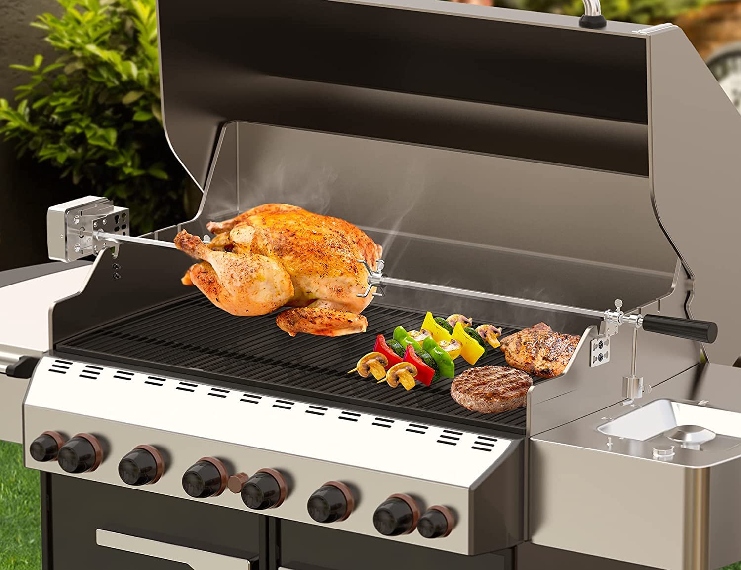 Onlyfire 6902 bracket note: not compatible with Weber grills.