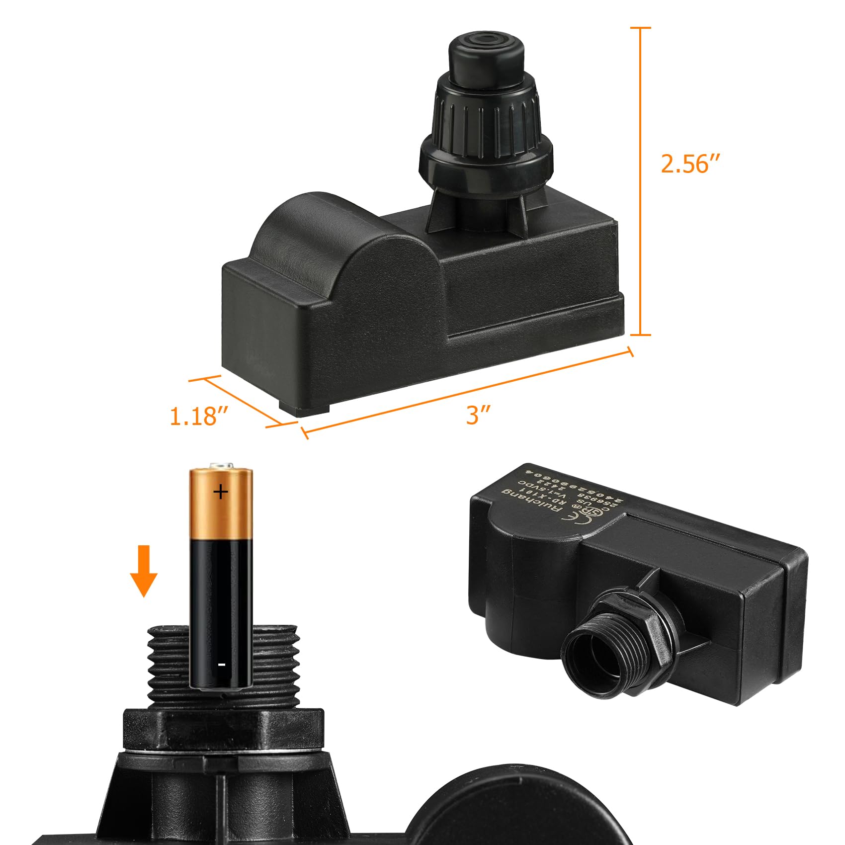 Onlyfire AAA battery push-button igniter showing quick tactile ignition