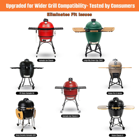 Onlyfire basket with 360° airflow promotes even cooking.