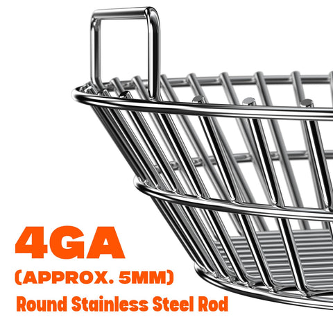 Onlyfire ash basket shake action shows effortless cleanup and reusable charcoal preservation after grilling.