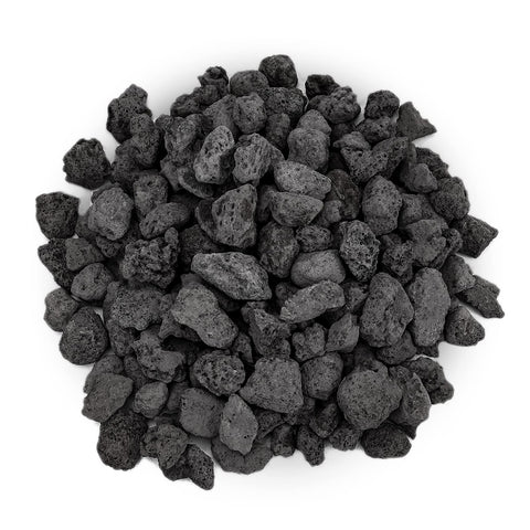 Onlyfire black lava rock 10 pounds designed for dramatic fire pit displays.
