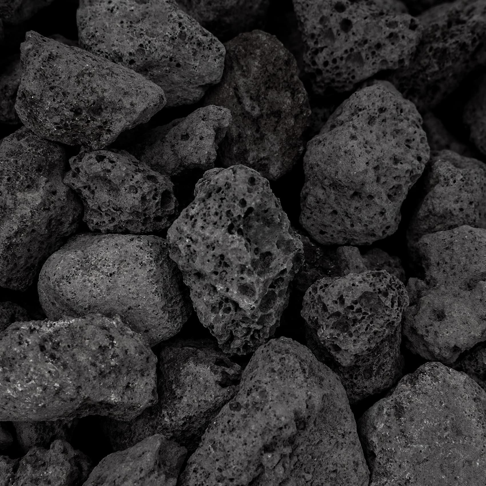 Onlyfire black lava rock suited for both indoor and outdoor use and safety.