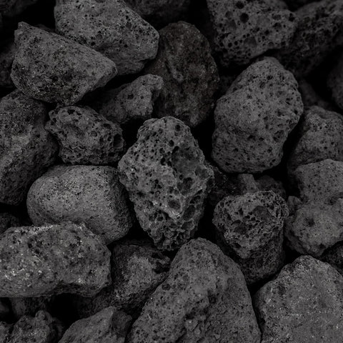 Onlyfire black lava rock suited for both indoor and outdoor use and safety.