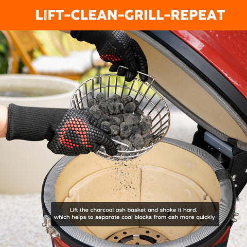 Onlyfire heavy-duty stainless construction withstands high heat and long smokes