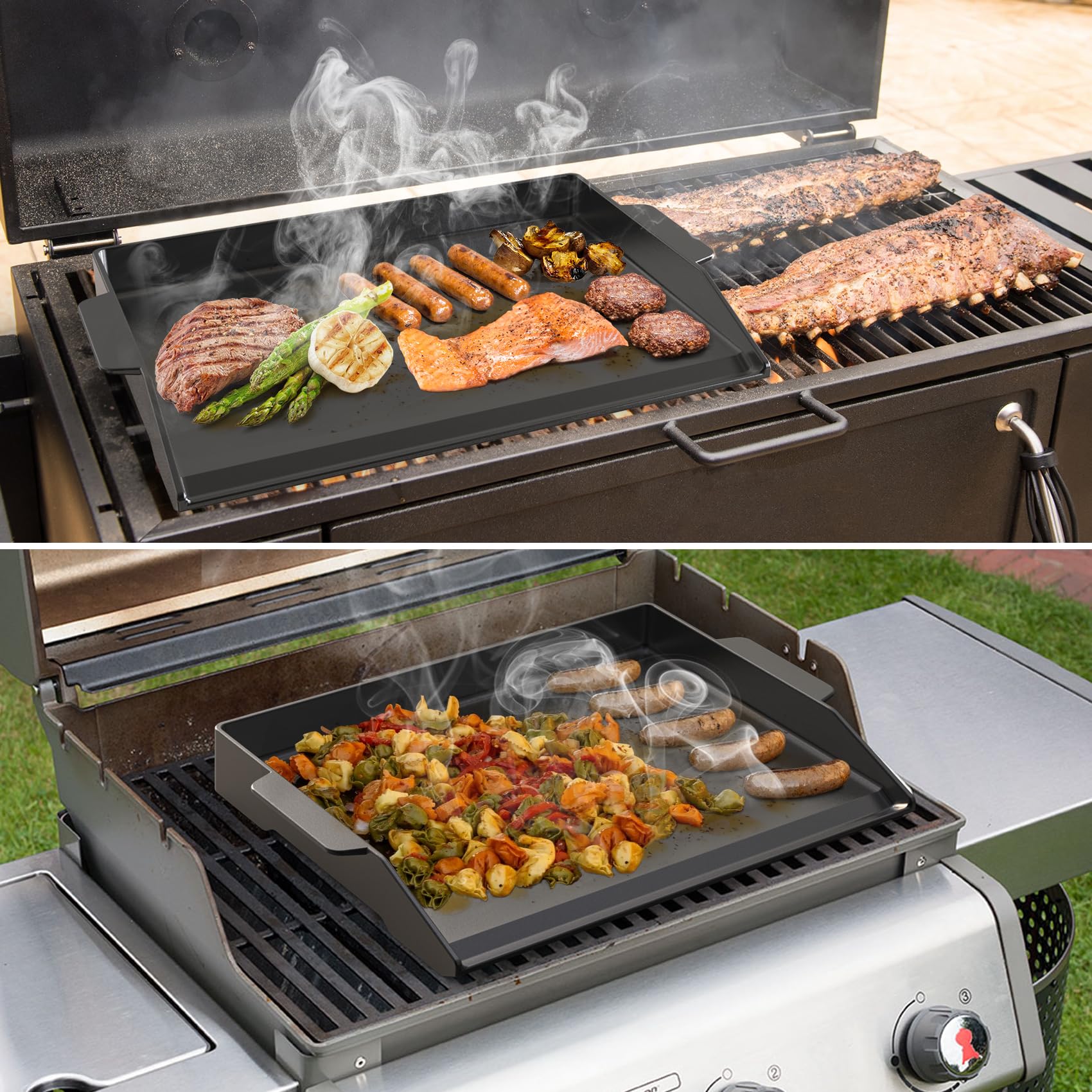 Onlyfire Chef griddle amplifies weekend gatherings with versatile cooking.