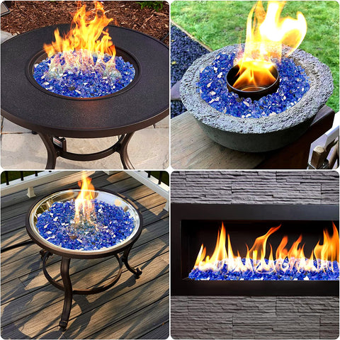 Onlyfire dancing-flame fire glass effect enhances flame movement and ambiance