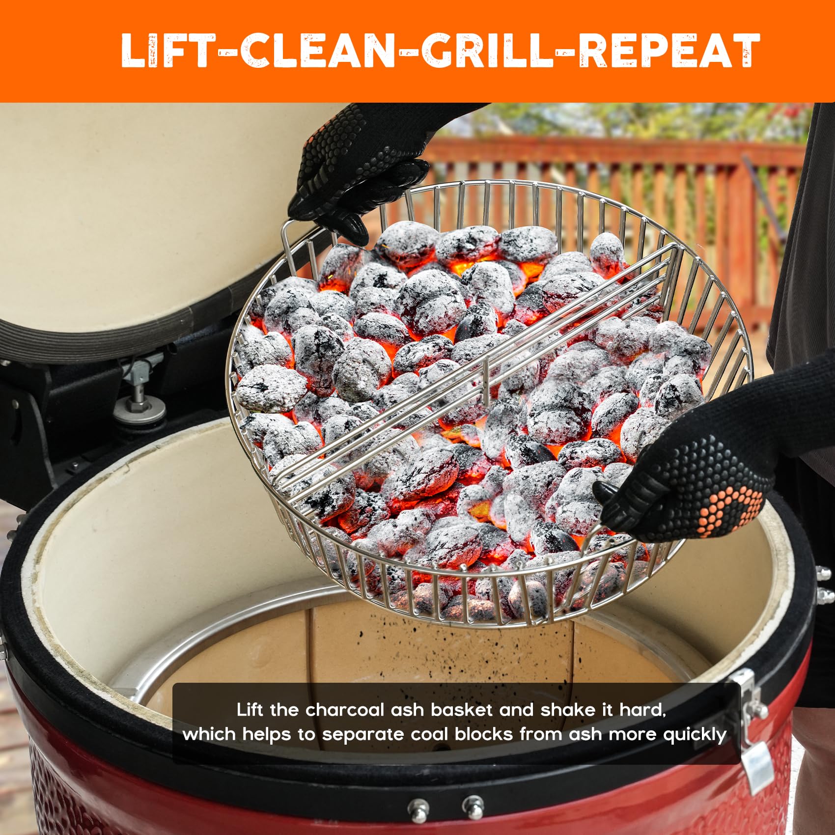 Onlyfire easy-cleanup ash-filter bottom simplifies post-cook cleanup