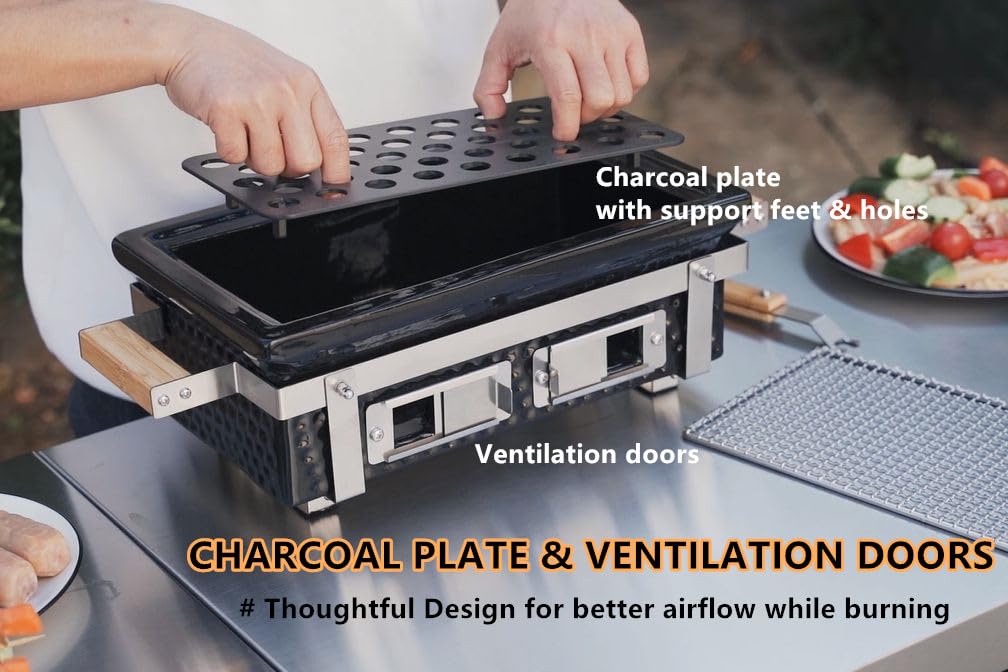 ONLYFIRE GRILLS charcoal plate included for complete grilling setup