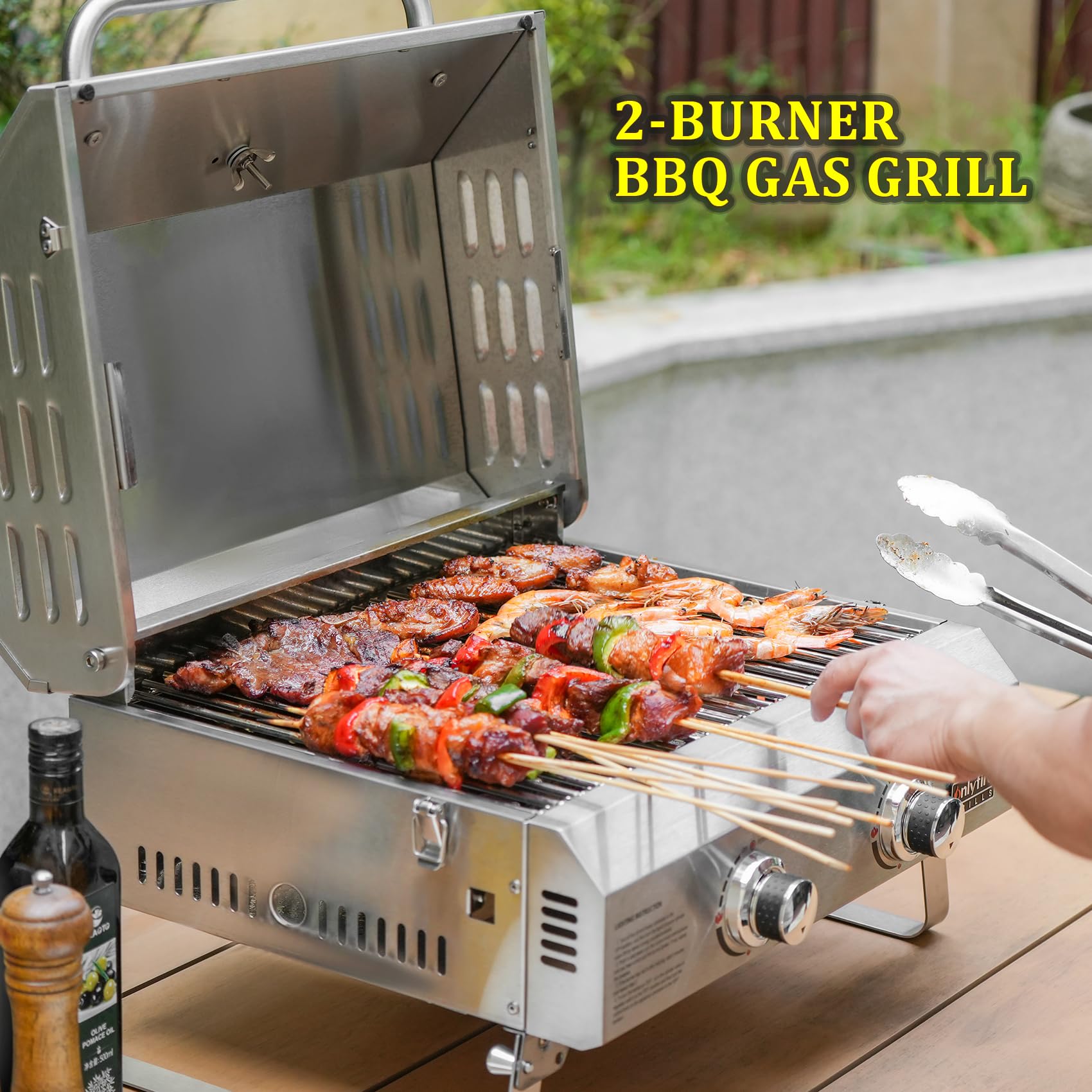 Stainless steel construction withstands outdoor conditions and frequent transport