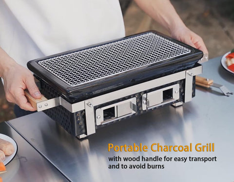 ONLYFIRE GRILLS stainless steel grid measures 13.8 by 6.9 inches