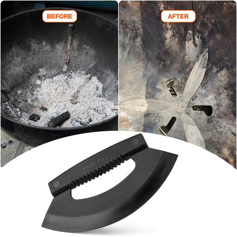 Onlyfire hand holes offer stability for controlled, comfortable cleaning sessions.