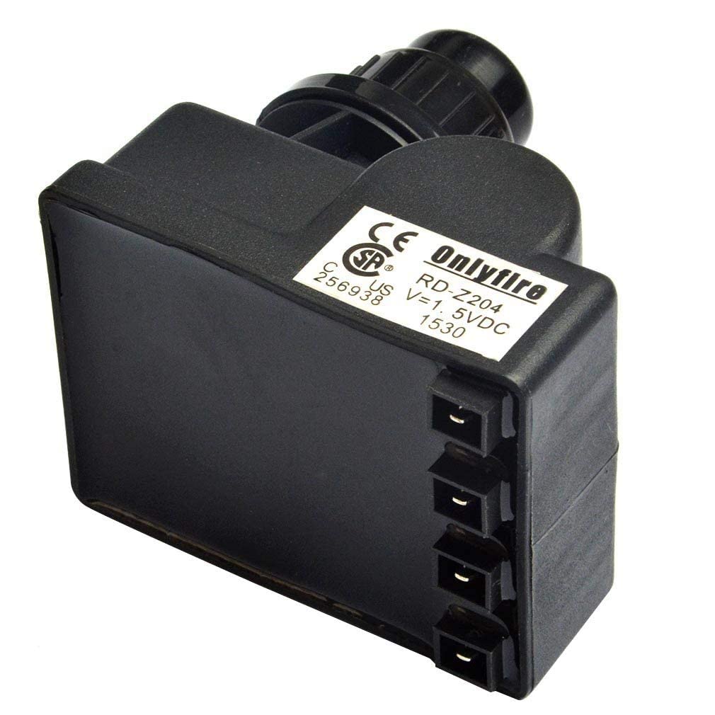 Onlyfire ignition module and push button designed for durability.