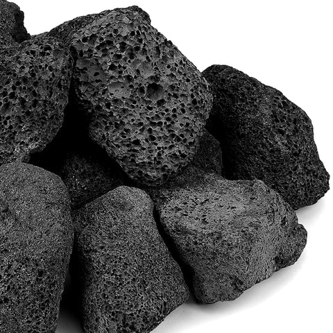 Onlyfire lava rocks close-up texture for durable outdoor and indoor fires.