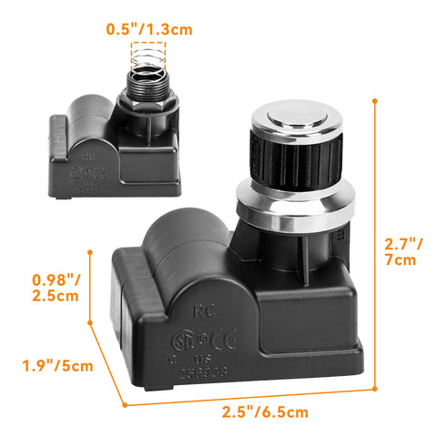 Onlyfire 7/8 inch mounting hole detail for easy install