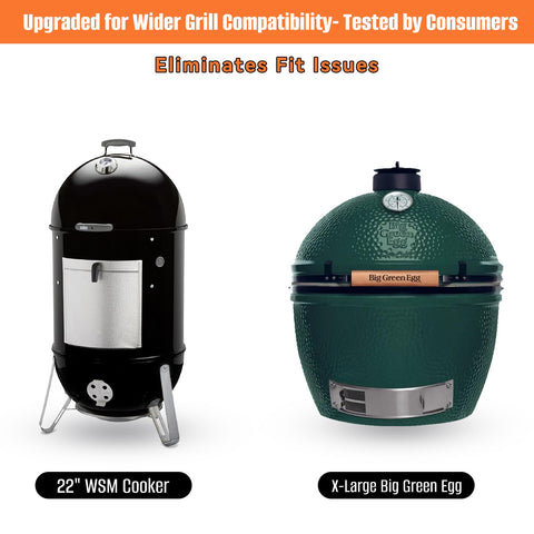Onlyfire open-mesh airflow bottom promotes faster lighting and temperature stability