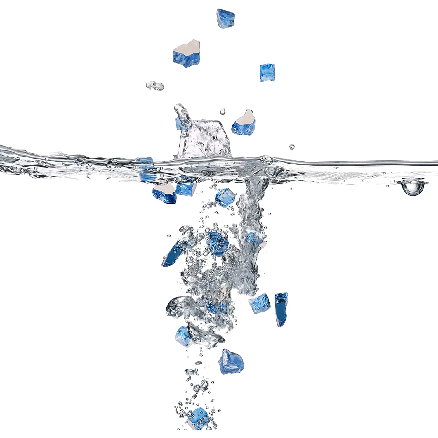 Onlyfire Pacific Blue fire glass resists heat and won’t discolor.