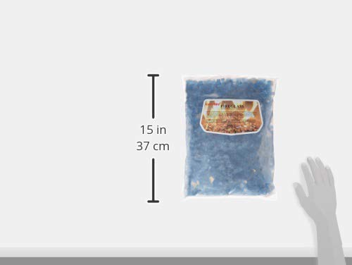 Onlyfire Pacific Blue fire glass delivers high luster and reflective sparkle.
