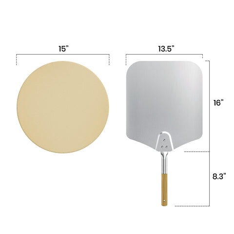 Onlyfire 15-inch round pizza stone heats evenly for consistent toppings