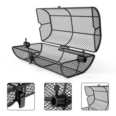 Onlyfire rotisserie basket with chicken wings for browning