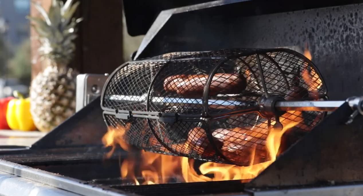 Onlyfire rotisserie basket installation on compatible grills
