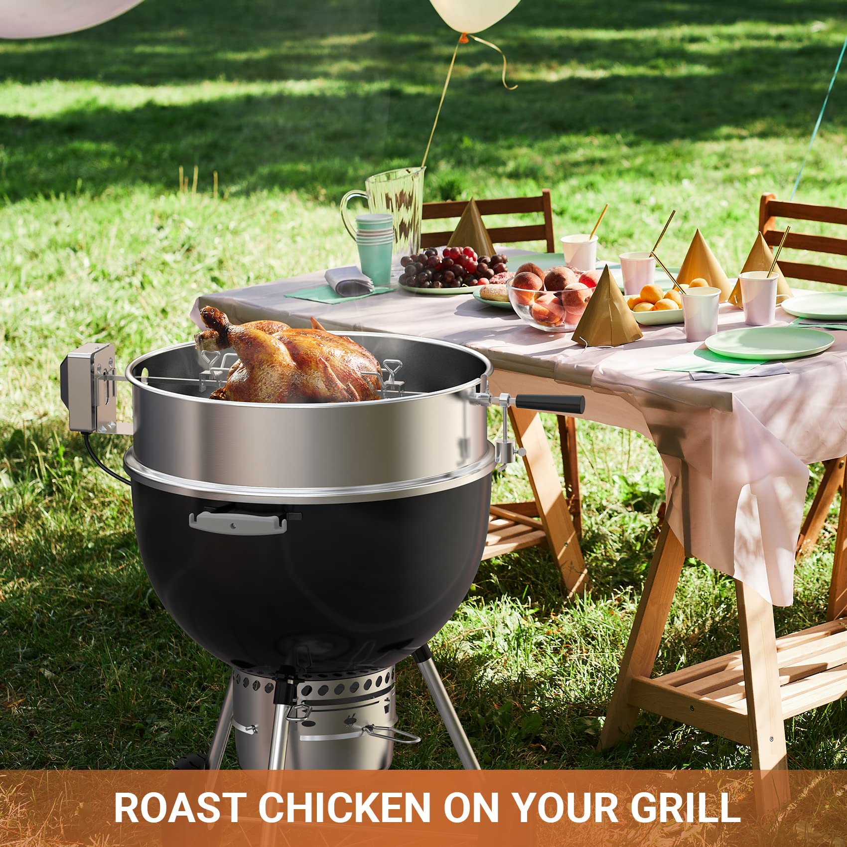 Onlyfire rotisserie counter balance and bushing kit supports smooth rotation