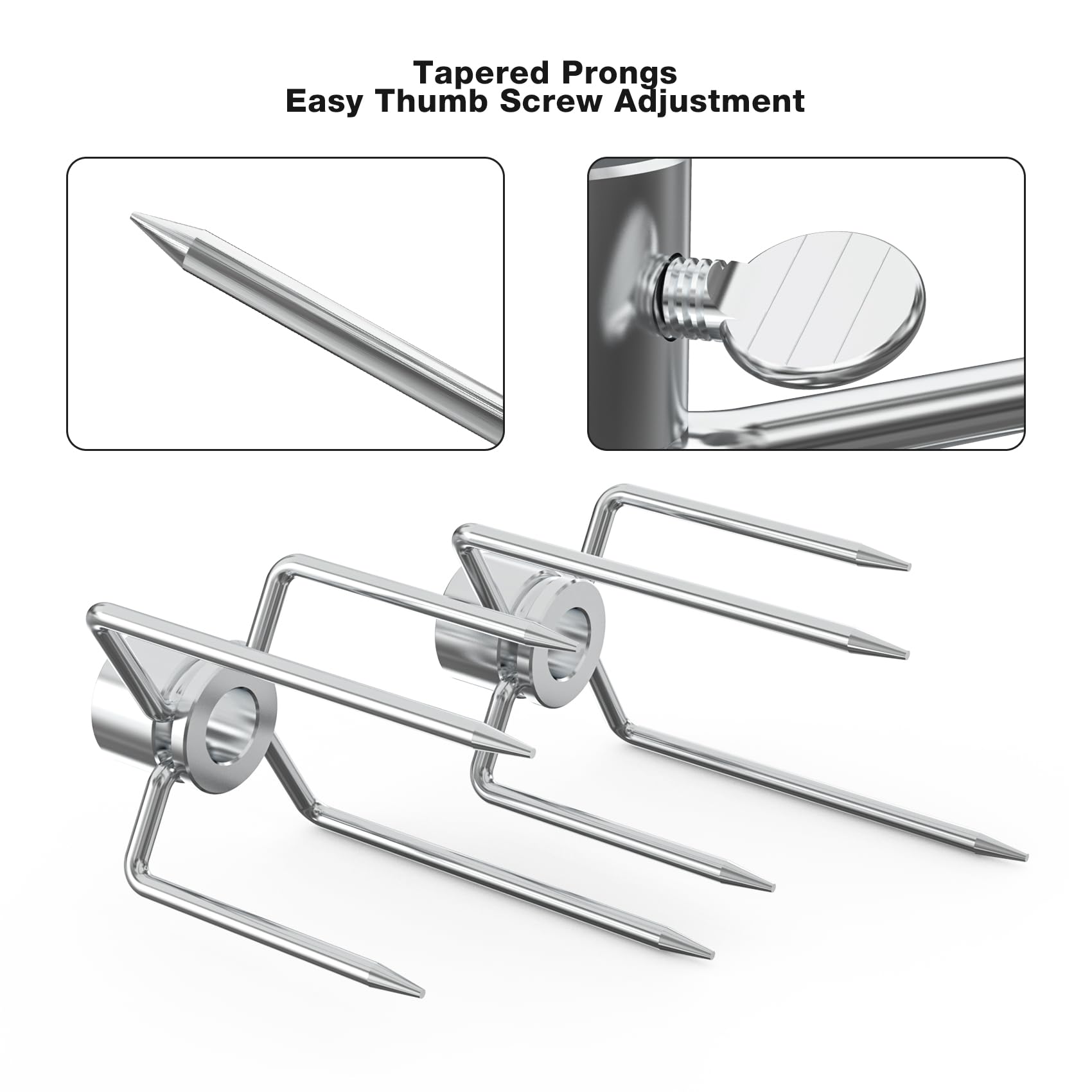 Double-sided OnlyFire fork placed between prongs for added security