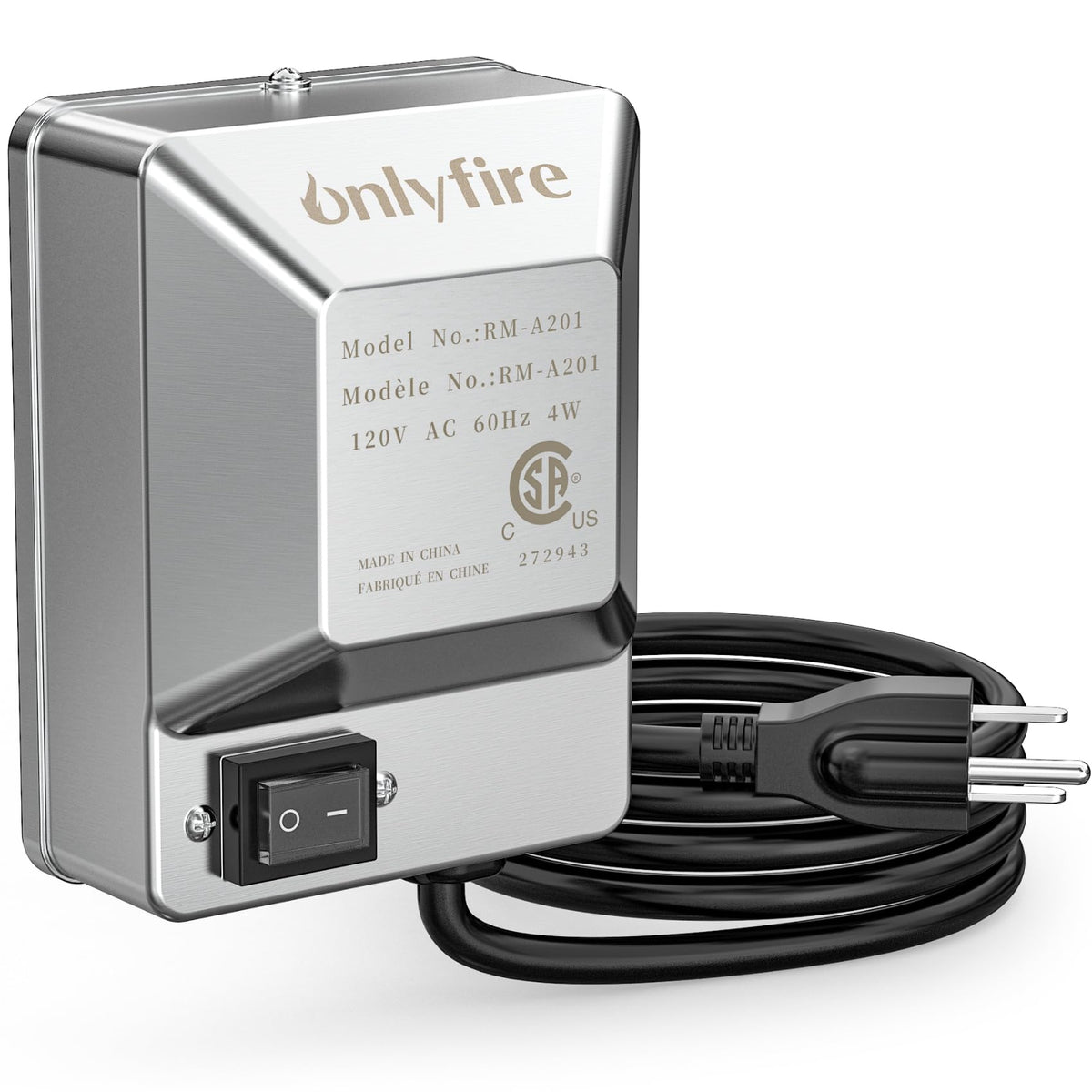 Onlyfire rotisserie motor with 30lb capacity for steady grilling