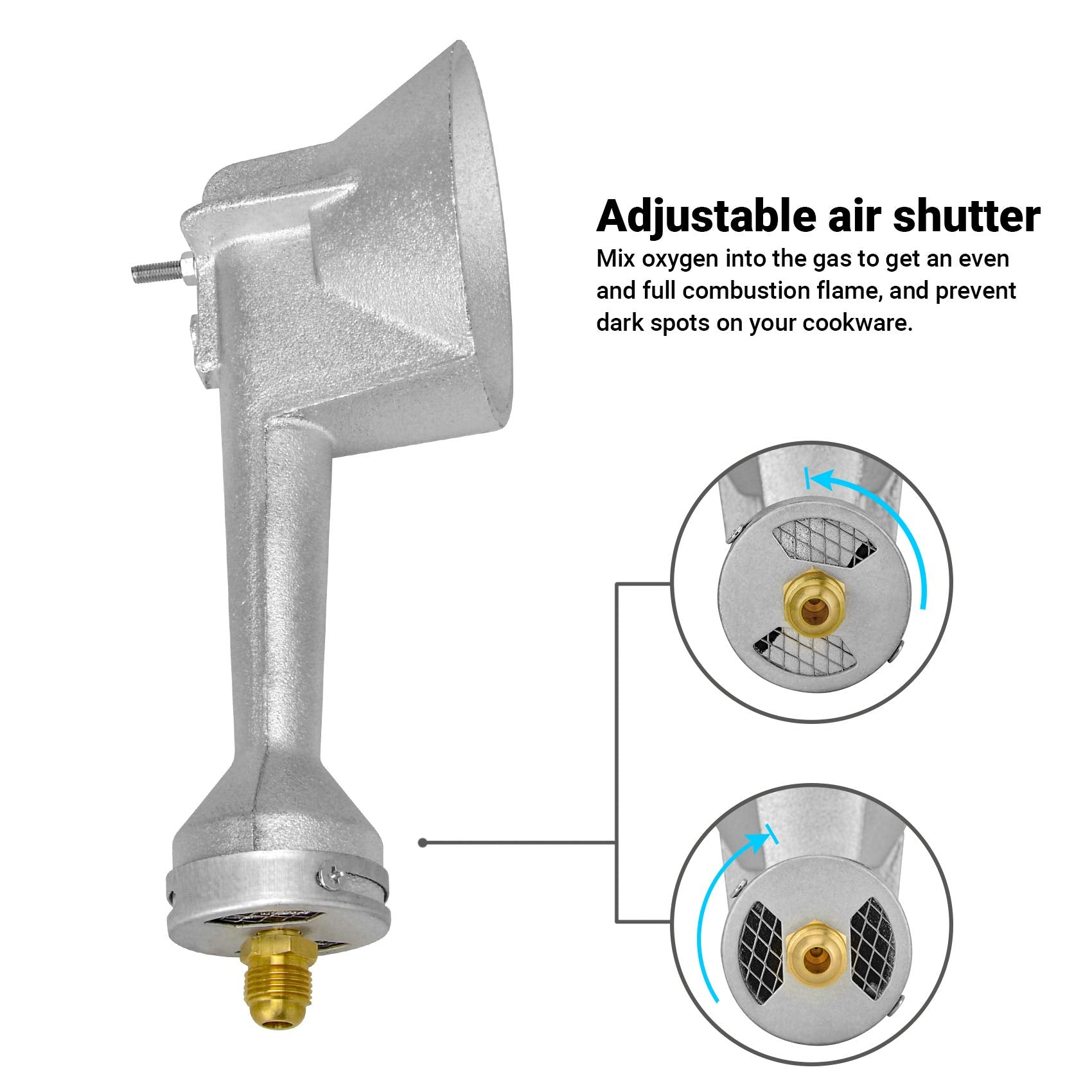 Onlyfire round Bayou Classic cooker-frame replacement shown in setup