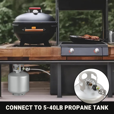 Secure air-tight connection minimizes gas leaks during cooking.