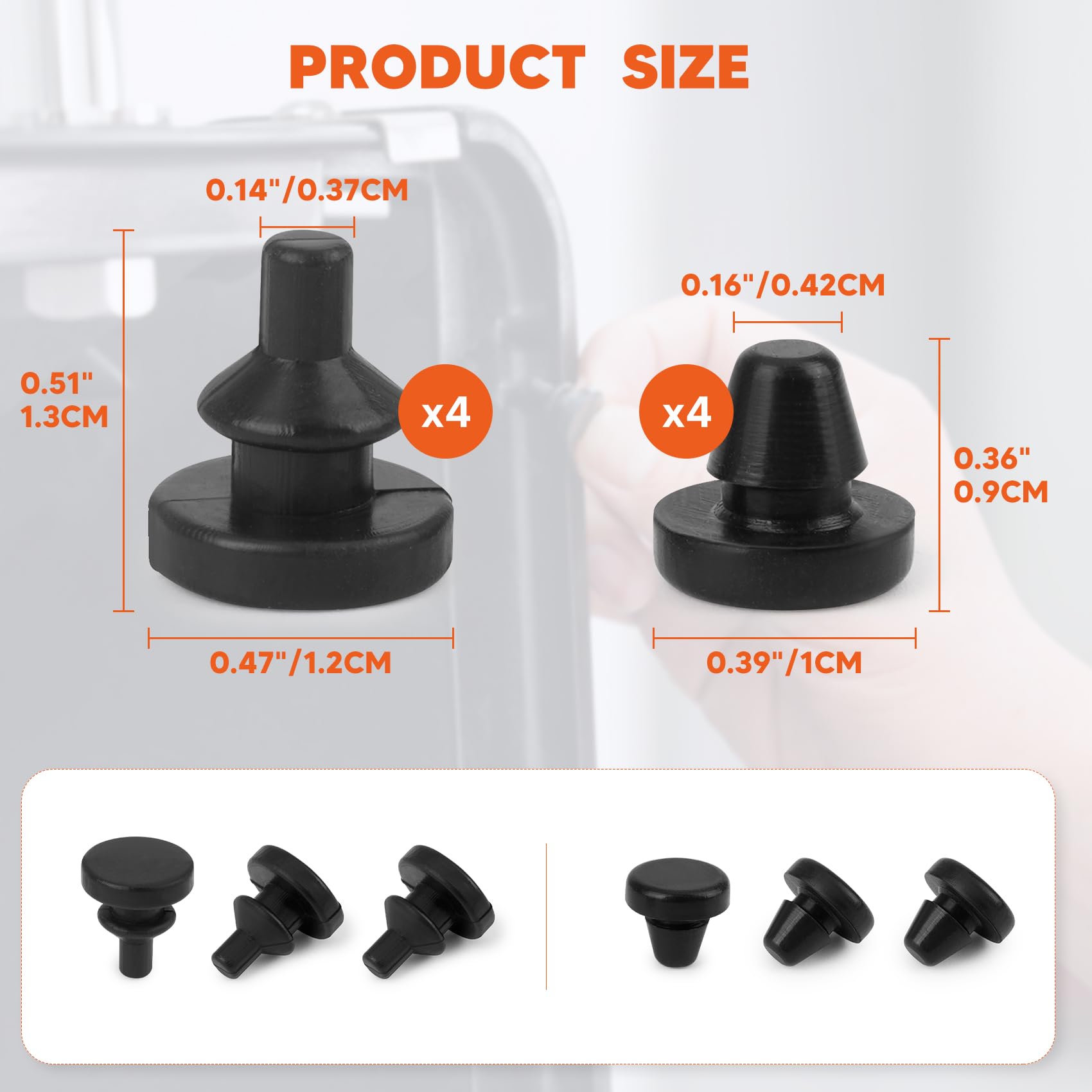 Onlyfire silicone lid bumpers for 5mm and 6mm openings provide durable shock absorption.