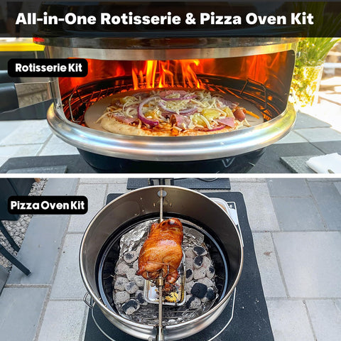 Onlyfire stainless dampers reduce heat loss during cooking.