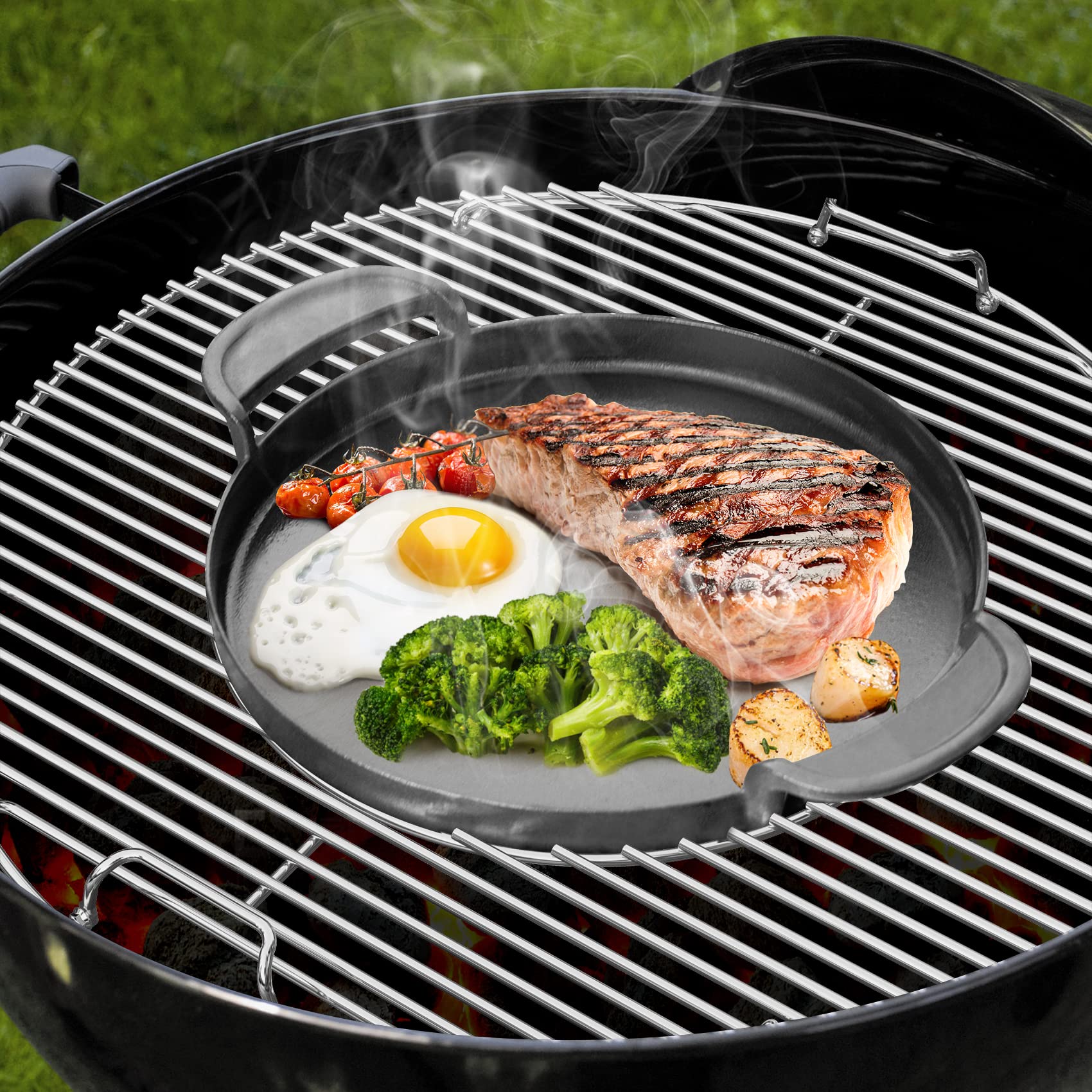 Onlyfire stainless steel surface cleans quickly after grilling sessions.