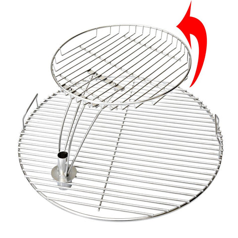 Swivel shaft action view for versatile grilling