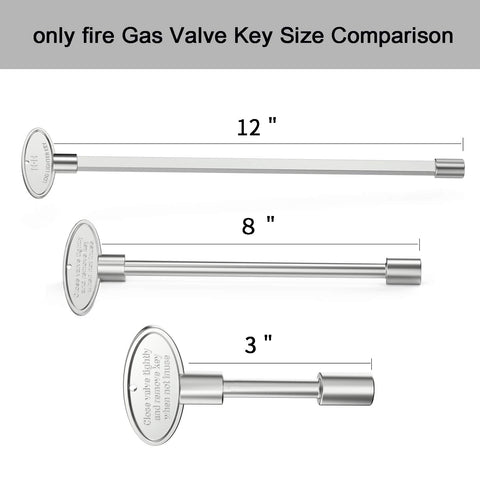 Onlyfire tee-handle gas valve key provides steady turns for fireplace valves.