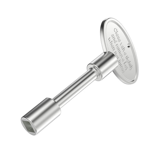 Onlyfire universal gas valve key in chrome offers easy reach for 1/4 and 5/16 inch stems.