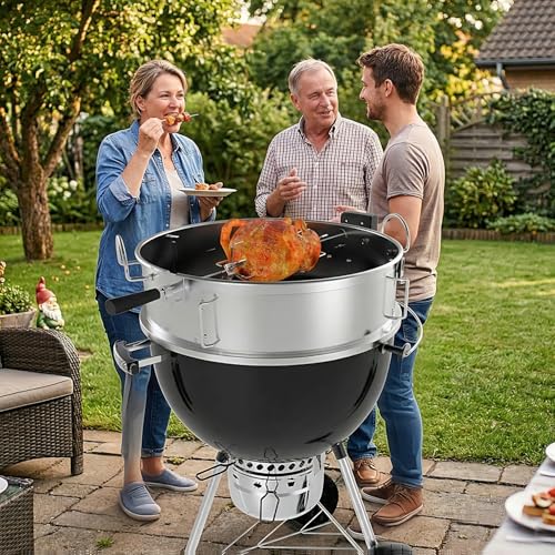 Onlyfire Weber compatibility kit supports larger grill parties.