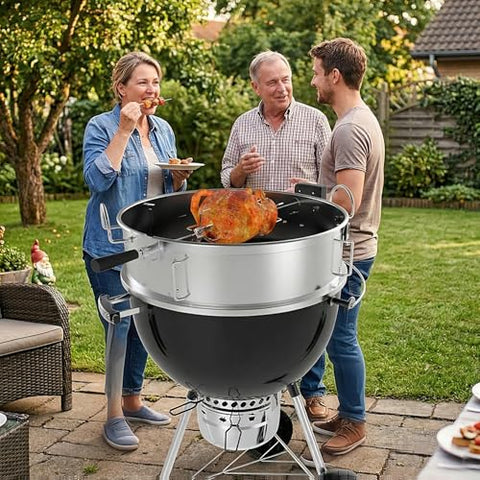 Onlyfire Weber compatibility kit supports larger grill parties.