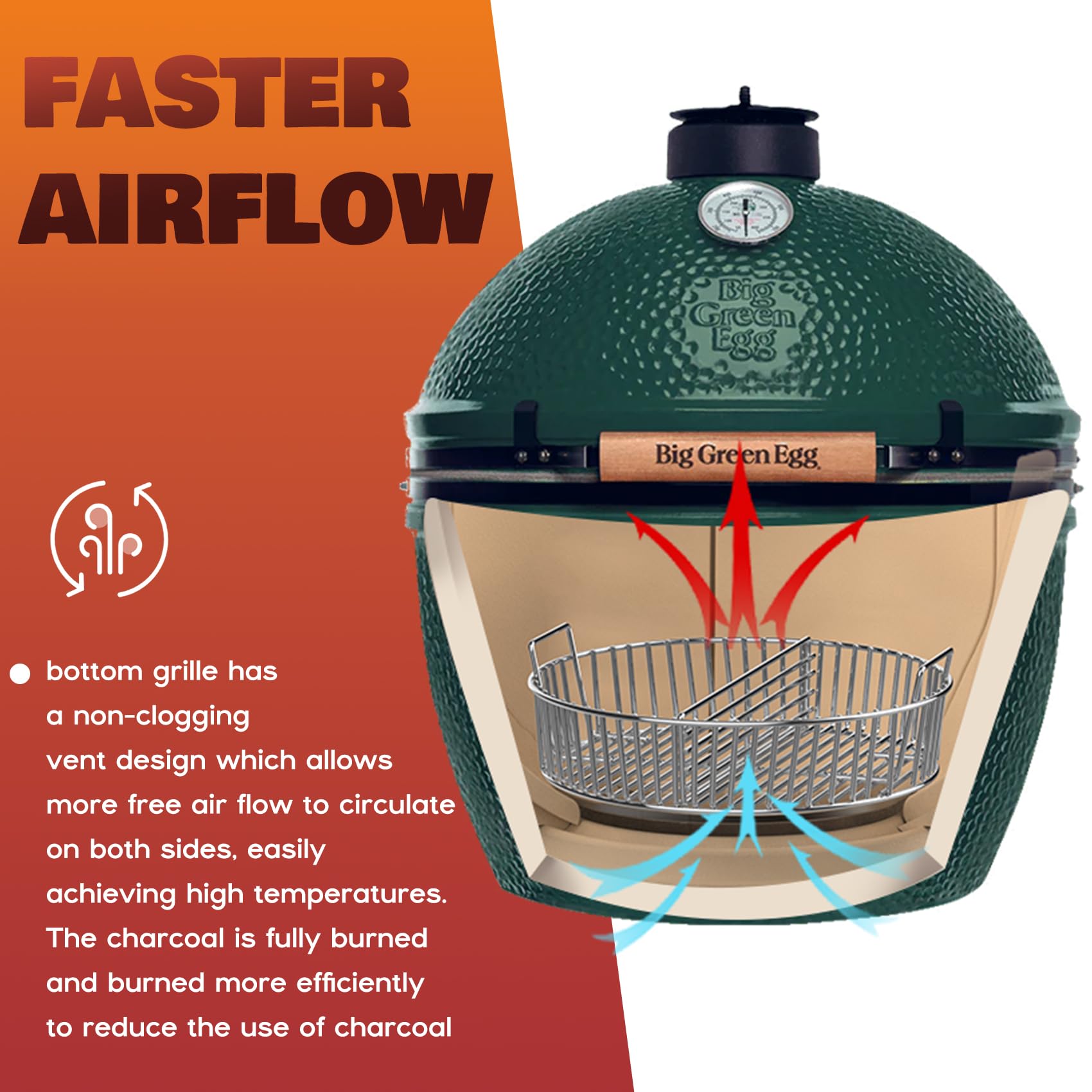 Onlyfire wobble-free stability during high-heat cooks